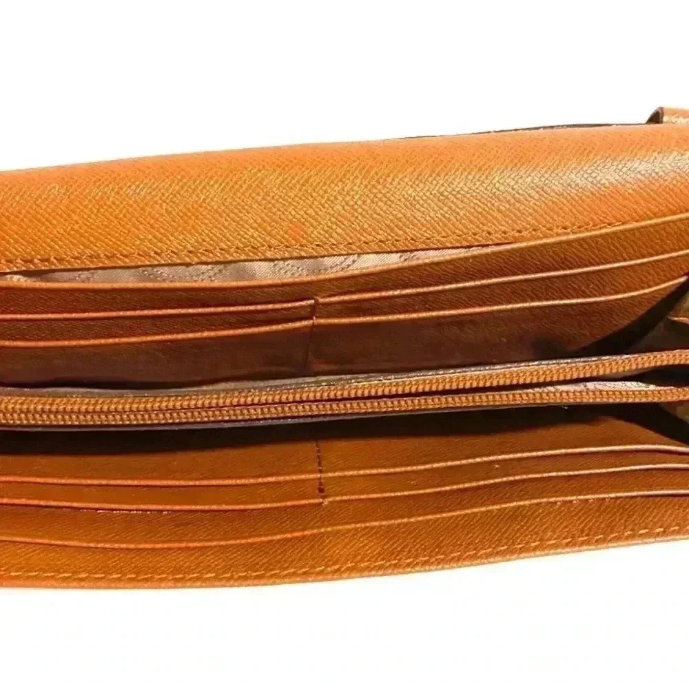 Michael kors brown leather crossbody handbag